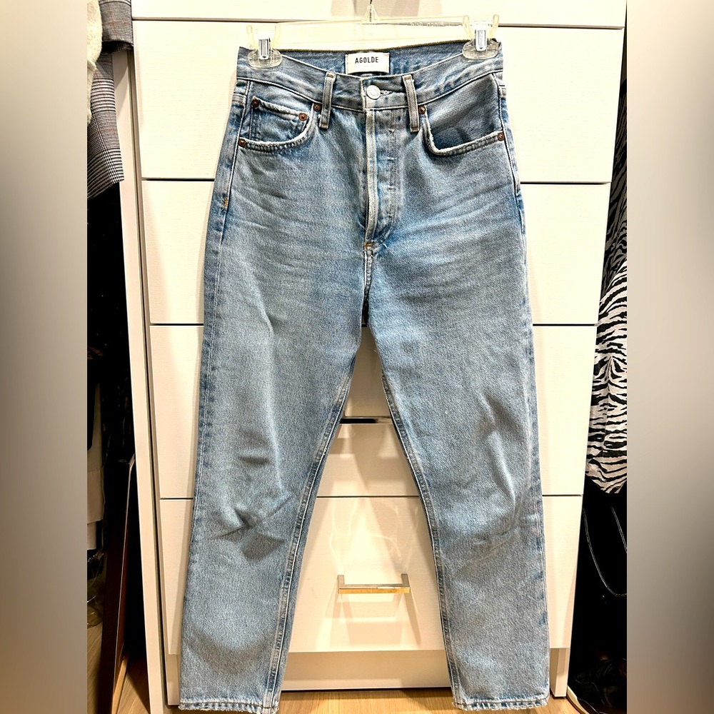 Agolde Riley Crop Jeans | Light Wash | Size 23
